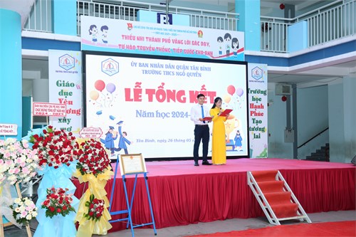Tổng kết năm học 2024-2025  & Tri ân, tốt nghiệp cho học sinh khối 9 trường THCS Ngô Quyền