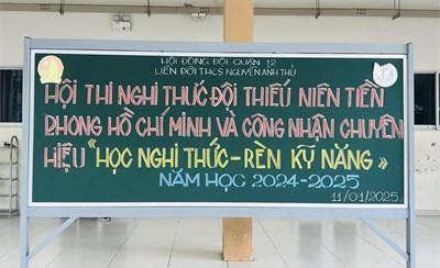Hội thi nghi thức đội tntp hồ chí minh - công nhận chuyên hiệu  học nghi thức, rèn kỹ năng  năm học 2024 – 2025