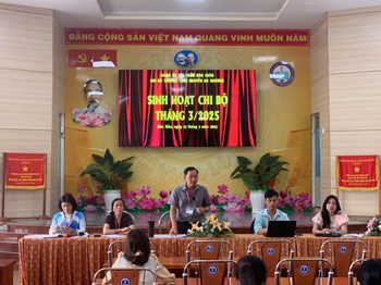 Họp chi bộ tháng 3-2025