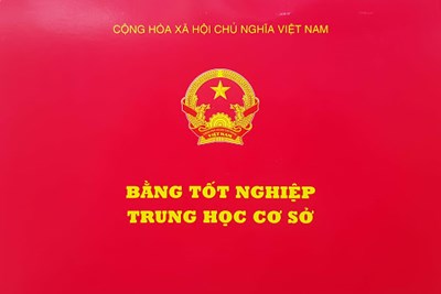 Thông báo nhận bằng tốt nghiệp THCS năm học 2023 - 2024