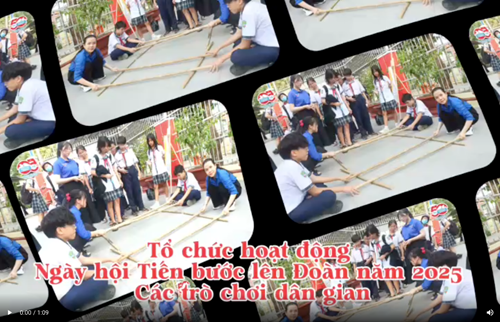 Tổ chức hoạt động Ngày hội Tiến bước lên Đoàn và Các gian hàng trò chơi, năm học 2024 - 2025