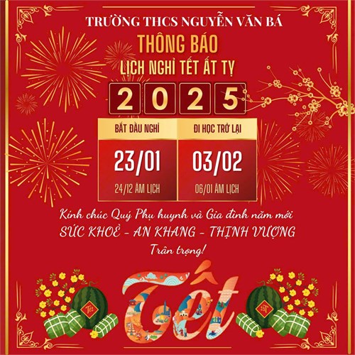 Lịch nghỉ Tết  Ất Tỵ 2025