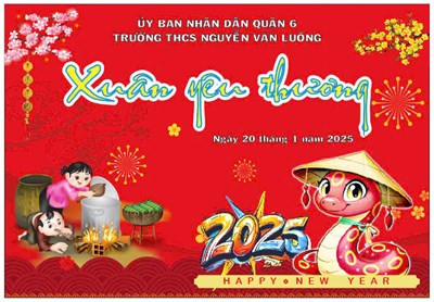 Hội thi thời trang tái chế chủ đề  Xuân khoe sắc  và trao quà Tết năm 2025 cho học sinh