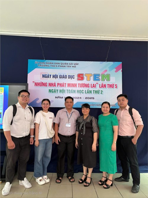 Ngày 08 tháng 4 năm 2025 Trường THCS Nguyễn Văn Nghi Tham dự Ngày hội STEM lần 5 và ngày Hội toán học lần 2