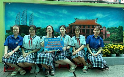 Công trình chào mừng 50 năm Ngày Giải phóng miền Nam thống nhất đất nước của Trường THCS Nguyễn Văn Nghi