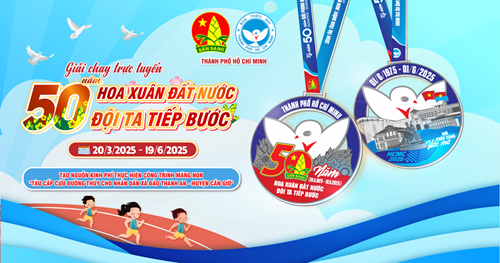 Tham gia giải chạy bộ trực tuyến “50 năm - Hoa xuân đất nước, Đội ta tiếp bước”