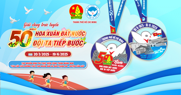 Tham gia giải chạy bộ trực tuyến “50 năm - Hoa xuân đất nước, Đội ta tiếp bước”