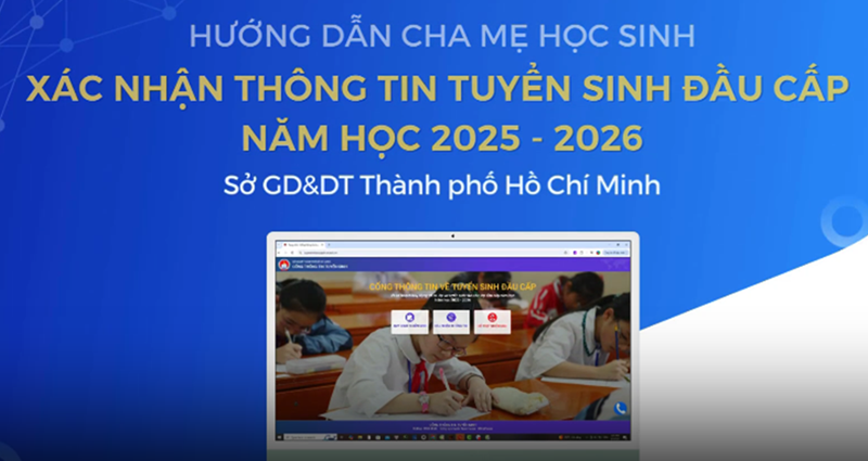Hướng dẫn CMHS xác nhận thông tin Tuyển sinh đầu cấp NH 2025-2026
