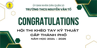 Chúc mừng thành tích xuất sắc của các em học sinh hội thi  khéo tay kỹ thuật  cấp thành phố năm học 2024 - 2025