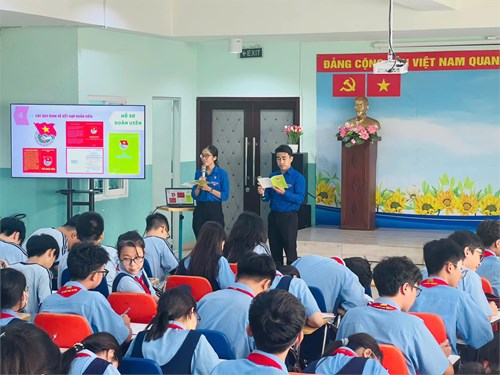 Lớp học bồi dưỡng nhận thức về Đoàn THCS Hồ Chí Minh - Đợt 1 Năm 2025