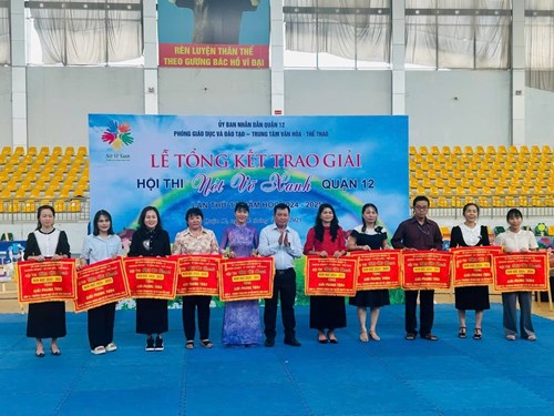 Khen thưởng tập thể và cá nhân đạt giải Hội thi  Nét vẽ xanh  lần thứ 17, năm học 2024-2025.
