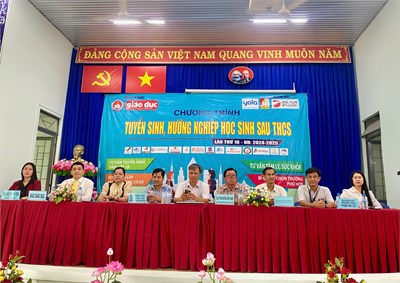 Ngày hội tuyển sinh, hướng nghiệp học sinh sau THCS - báo giáo dục tổ chức