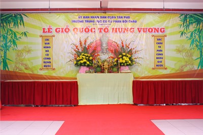 [THCS Phan Bội Châu] Lễ giổ tổ Hùng Vương năm học 2024 - 2025