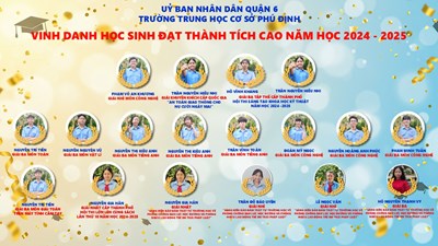THCS Phú Định vinh danh học sinh đạt thành tích cao các hội thi năm học 2024 - 2025