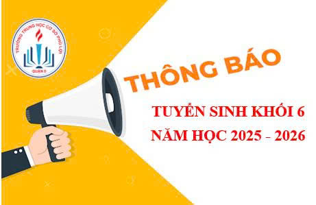 Kế hoạch tuyển sinh khối 6 năm học 2025-2026
