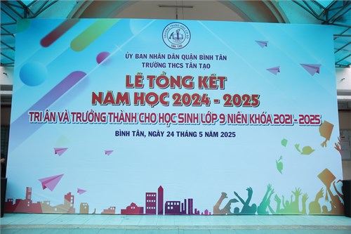 Lễ bế giảng năm học 2024-2025 trường THCS Tân Tạo.
