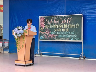 Sinh hoạt dưới cờ tuần 21 - nguyễn thị minh khai bí thư thành uỷ sài gòn - chợ lớn