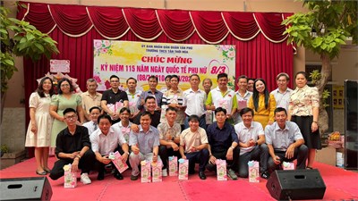 Ban Chấp Hành công đoàn trường THCS Tân Thới Hòa tổ chức sinh hoạt truyền thống nhằm ôn lại mục đích, ý nghĩa của ngày quốc tế phụ nữ 8/3 và cuộc khởi nghĩa Hai Bà Trưng