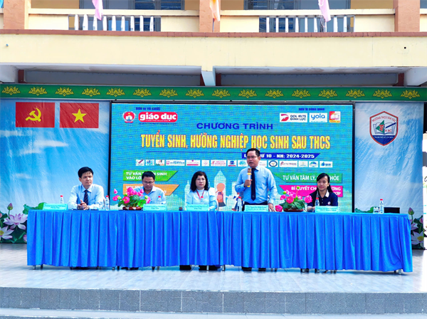 Trung học sơ sở Tân Túc- Tổ chức-CHƯƠNG TRÌNH TƯ VẤN TUYỂN SINH, HƯỚNG NGHIỆP SAU TỐT NGHIỆP THCS