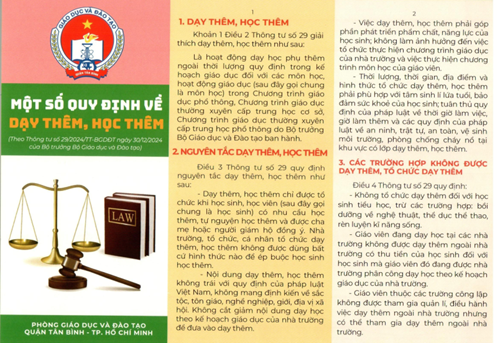 Một số quy định về dạy thêm, học thêm