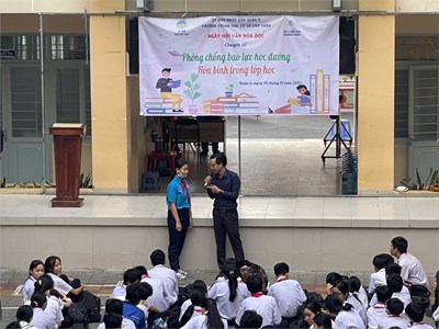 Tuần lễ đọc sách sách năm học 2024 – 2025 với Chủ đề “Phòng chống bạo lực học đường, hòa bình trong lớp học”