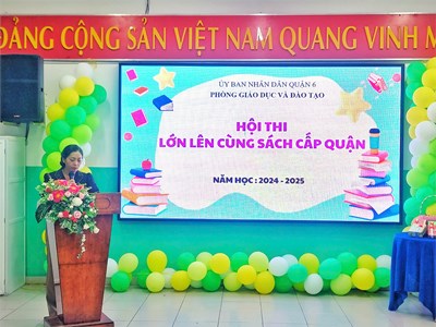 Hội thi lớn lên cùng sách cấp quận NH 2024-2025