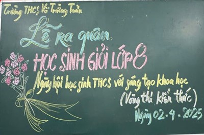Lễ ra quân các đội tuyển học sinh giỏi 8 ngày hội học sinh thcs với sáng tạo khoa học năm học 2024-2025